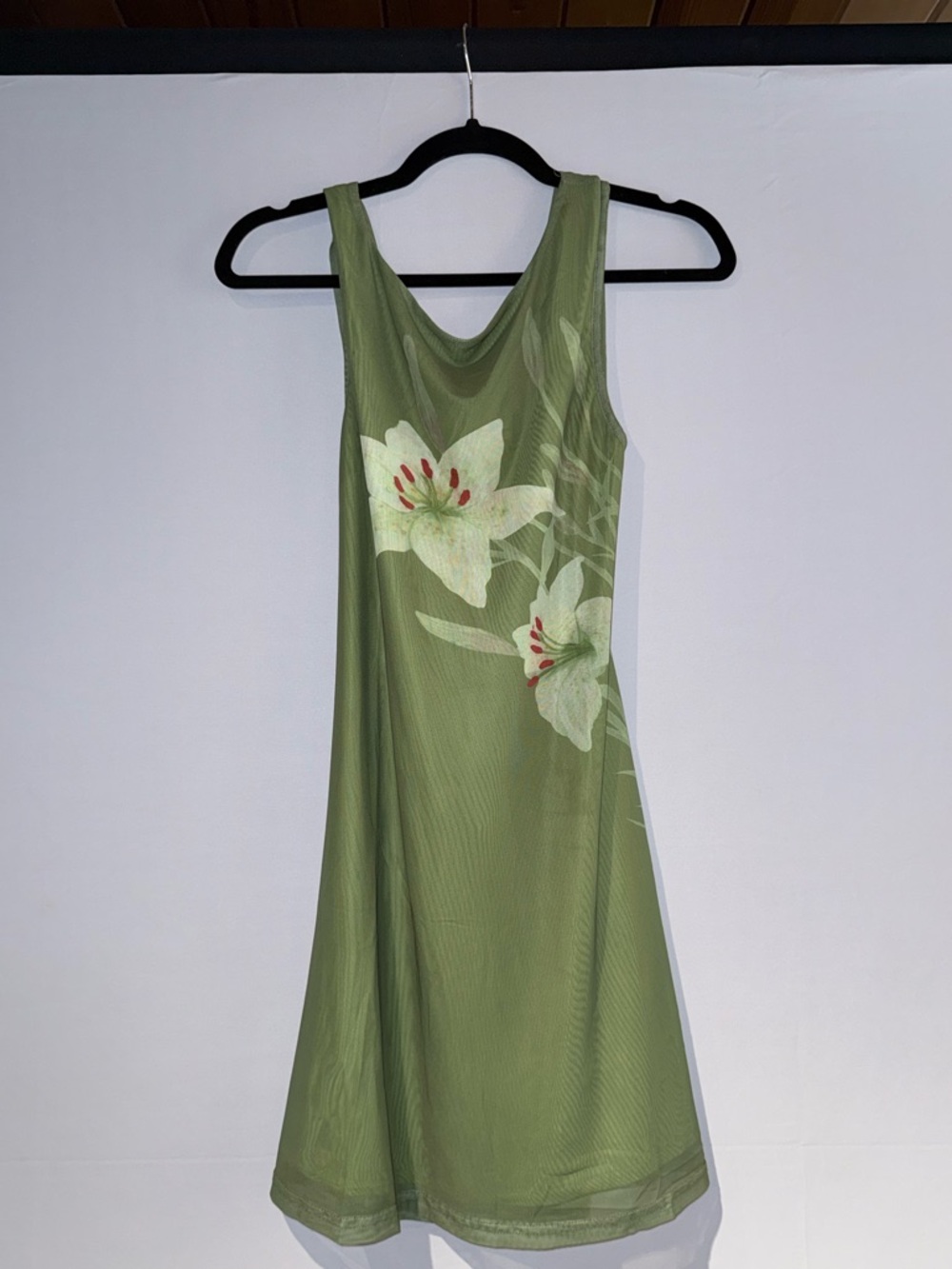 Cider Olive Green Floral Midi Dress